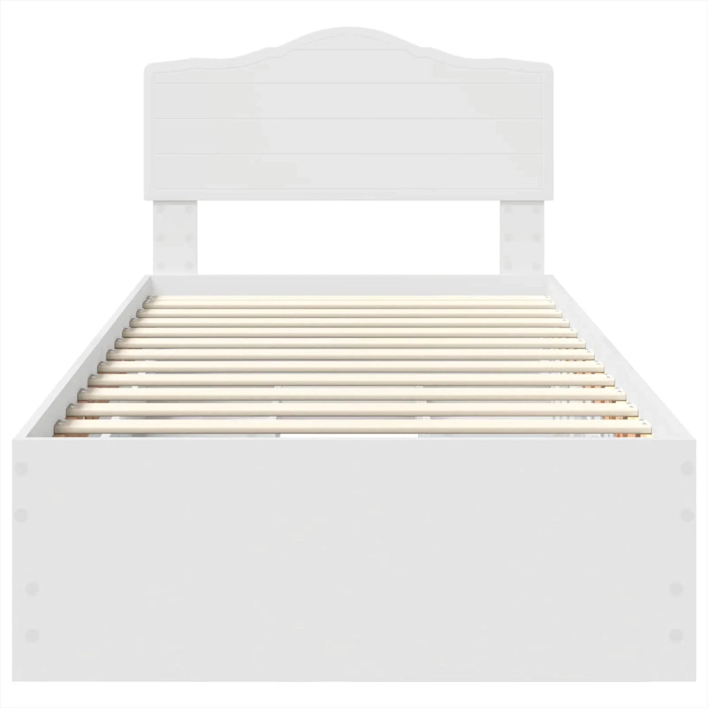 Struttura del letto Bianco 75 x 190 cm Legno Ingegnerizzato 3413054