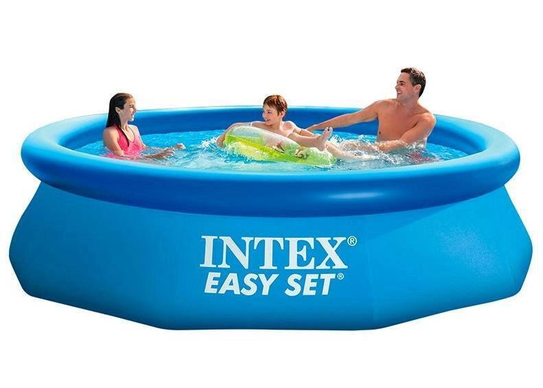 Intex 28122NP Easy Set Piscina Gonfiabile Rotonda Fuori Terra 305x76 cm con Pompa Filtro 1250 L-h colore Blu