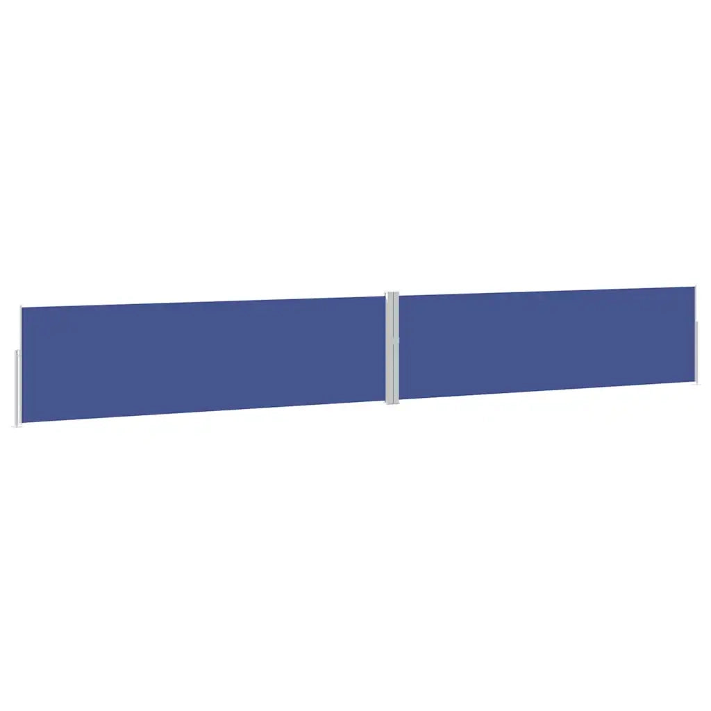 Tenda Laterale Retrattile per Patio 170x1200 cm Blu 313397