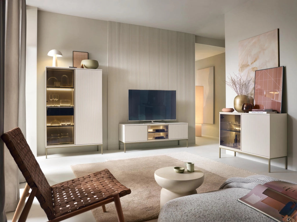 Komodee Cassettiera Laval K104 LED Cashmere 104x83x39 cm