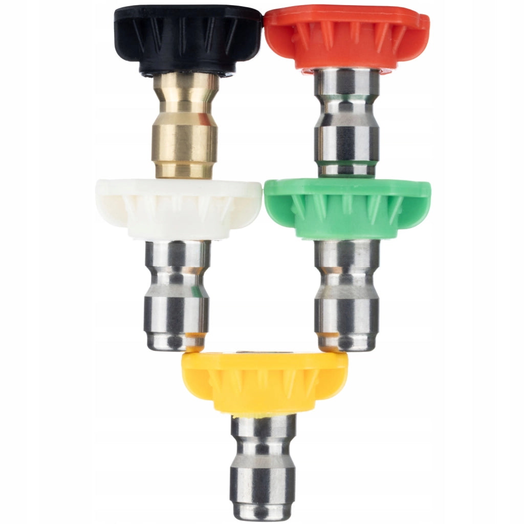 Set di Ugelli per Idropulitrice con Schiumogeno 1000ml – 5 Ugelli (0°, 15°, 25°, 40°, 60°) | Max 250 Bar, 60°C