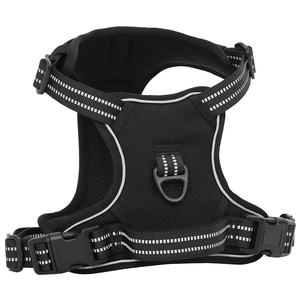 Pettorina per Cani con Guinzaglio e Collare Regolabile Nero M 4013385