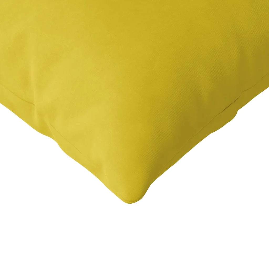 Cuscini da Divano 2 pz-Set di 2 Cuscini per Sofa Giallo 200 x 40 cm Tessuto in Cords