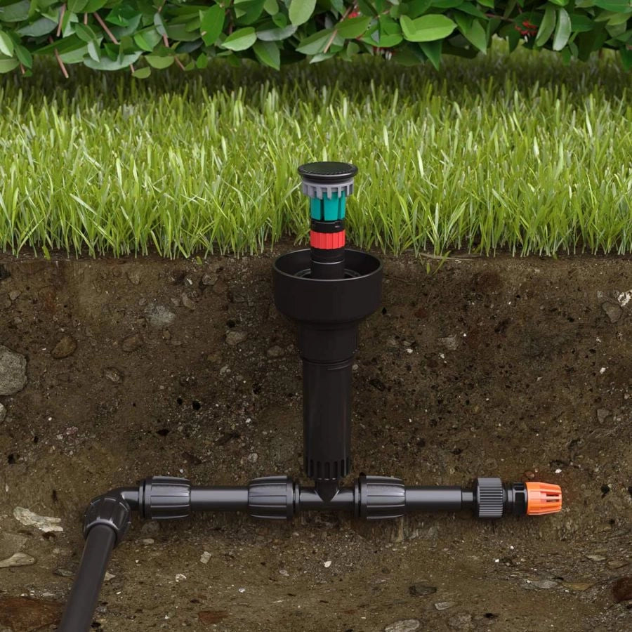 MICROIRRIGATORE A SCOMPARSA PER GIARDINO 180 GRADI FILETTO 1/2 POLLICE CLABER