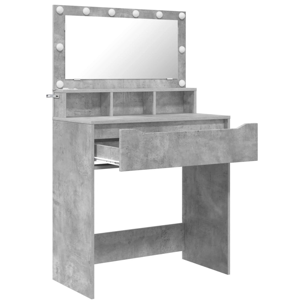 Tavoli da Trucco per Camera da Letto Grigio cemento 888970