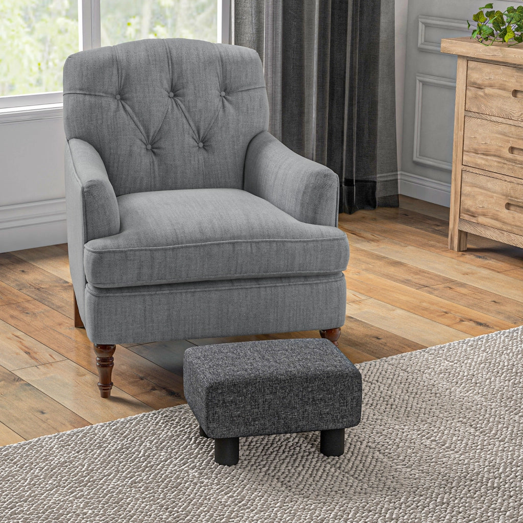 Pouf Grigio ¨C Minimal ¨C Stoffo Tessuto