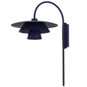 Applique Plato 1xE27 blu granata in acciaio Luminex
