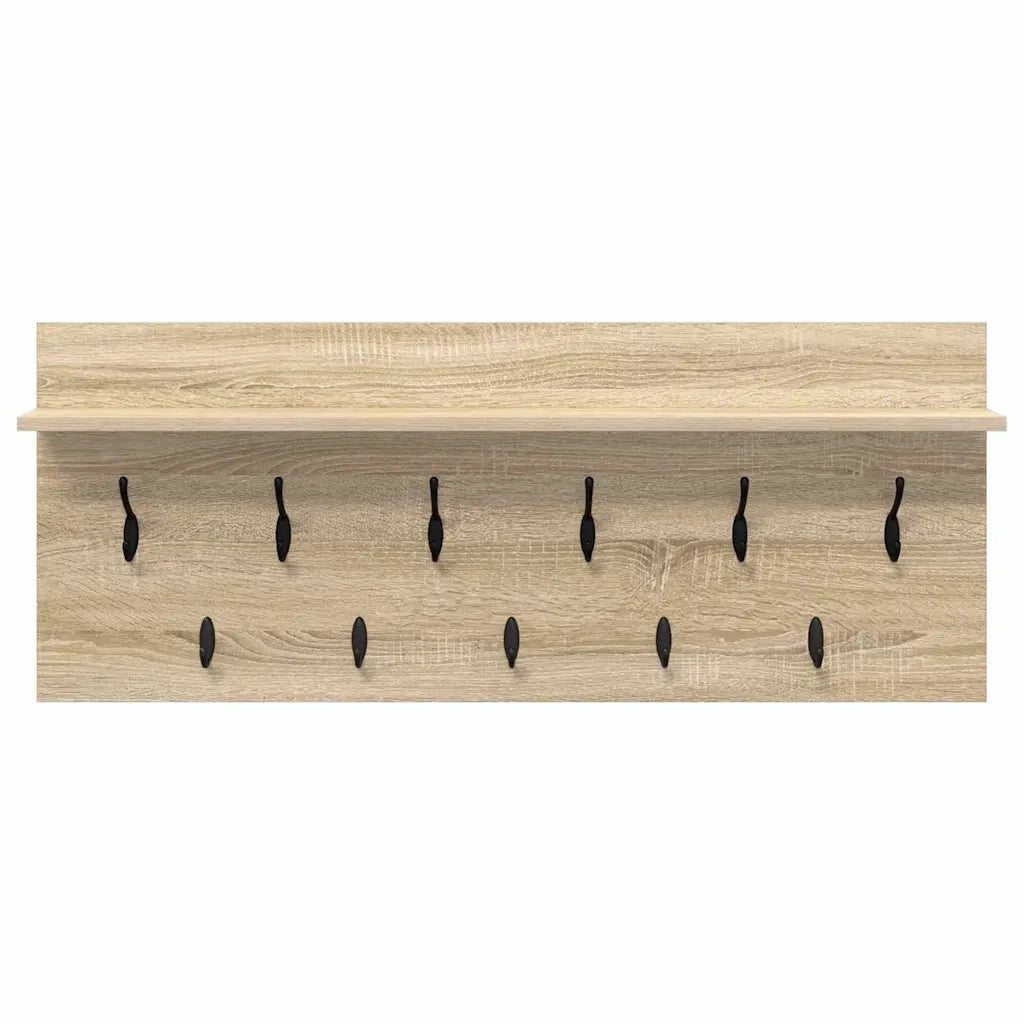 Appendiabiti a muro A parete Rovere Sonoma 100 x 40 x 12 cm 874445
