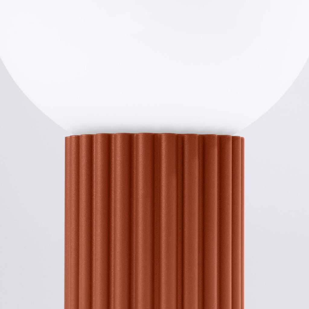 Lampada da tavolo HALO rosso ocra