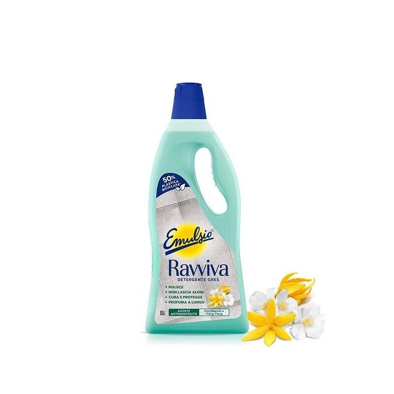 SET 6 EMULSIO DETERSIVO LIQUIDO PAVIMENTI 1LT RAVVIVA GRES