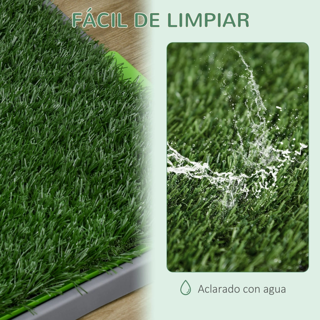 Toilette per Cani con Erba Artificiale ¨C Xylo ¨C Verde 67x41x3,5 cm