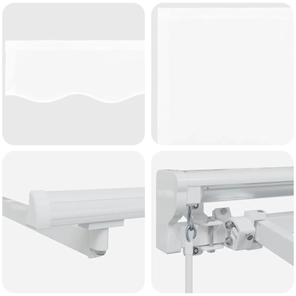 Tenda retrattile manuale Bianco 4 × 3,5 m 3420282