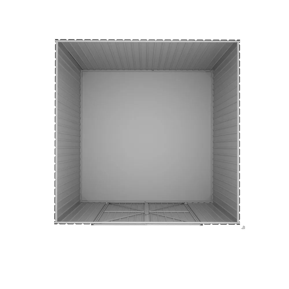 Casetta da giardino in acciaio zincato verde 2,56x2,56xh2,16m - 111kg - 6,55 metri quadri