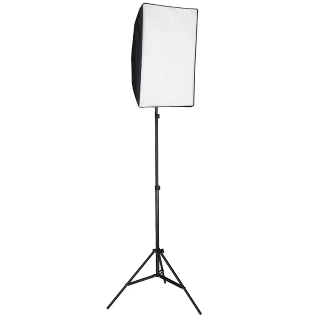 Kit Studio Fotografico con Luci Softbox Fondale e Riflettore 3067098