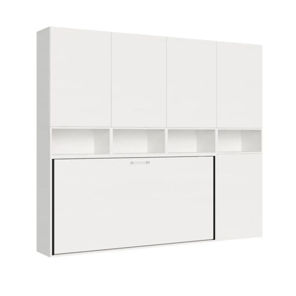 Letto singolo a scomparsa Kando comp.C bianco frassino