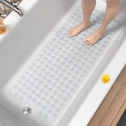 Matte antislip per doccia, 100 x 40 cm, lunghezza extra, resistente alla muffa e lavabile in lavatrice.