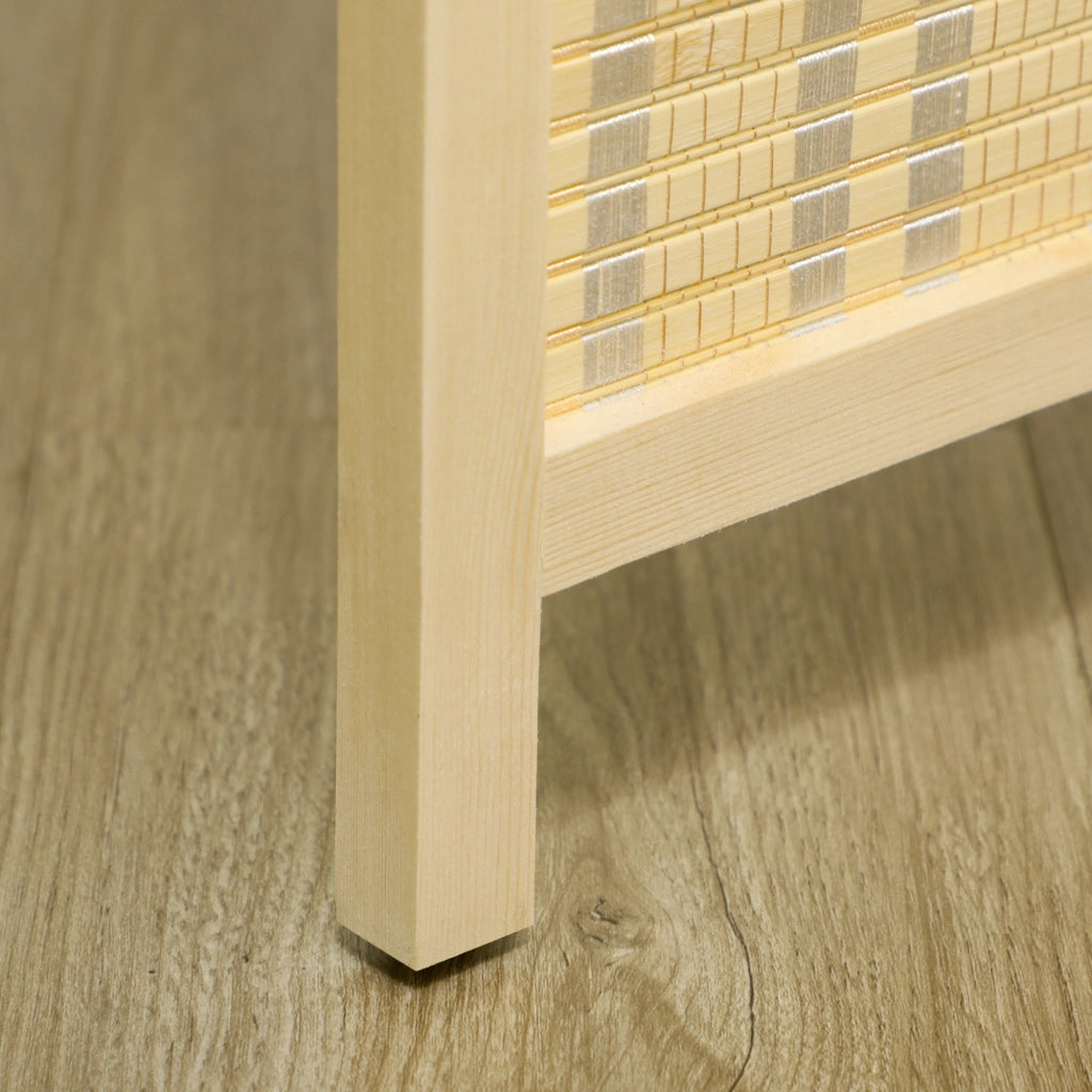 Paravento 4 Pannelli ¨C zephmum ¨C Bamb¨´ e Cotone 180x180 cm