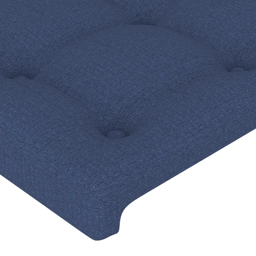 Testiera | Testata a LED Blu 90x5x118/128 cm in Tessuto