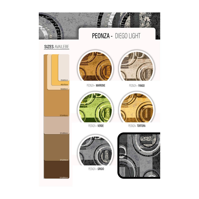 TAPPETO CUCINA PEONZA 57X280 CM ASSORTITO- 10,0 pz