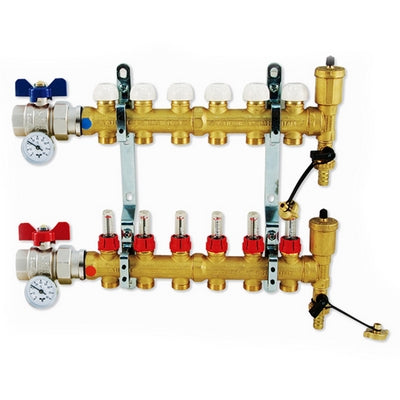 COLLETTORE DI DISTRIBUZIONE SENZA BY PASS- 7 vie- TIEMM- pezzi 1