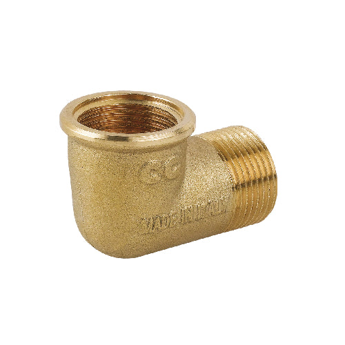 GOMITO MF IN OTTONE GIALLO- 3/8- CAVAL- pezzi 1