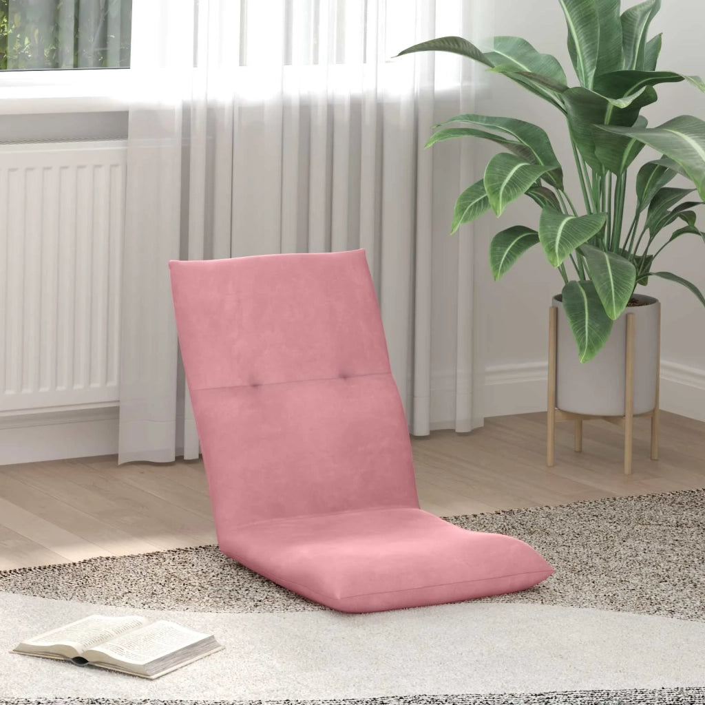 Sedia da Pavimento Rosa 46 x 50 x 61 cm Velluto 42028177