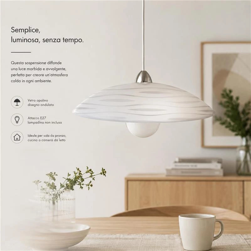 FULVIA LAMPADA SOSPENSIONE DA SOFFITTO E27 1 LUCE 50 CM