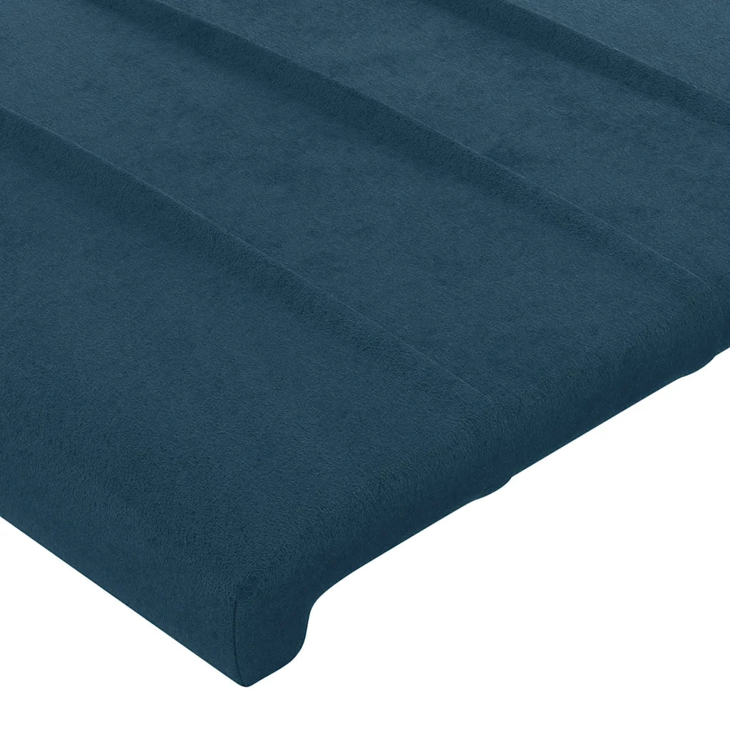 Testiera ad Orecchio Blu Scuro 183x16x78/88 cm in Velluto 3119070