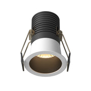 Maytoni Lampada da Incasso Minor 1 luce LED integrato nero alluminio