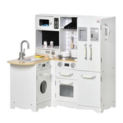 Cucina Giocattolo per Bambini 3-6 Anni con Accessori ¨C Minimal ¨C Bianco