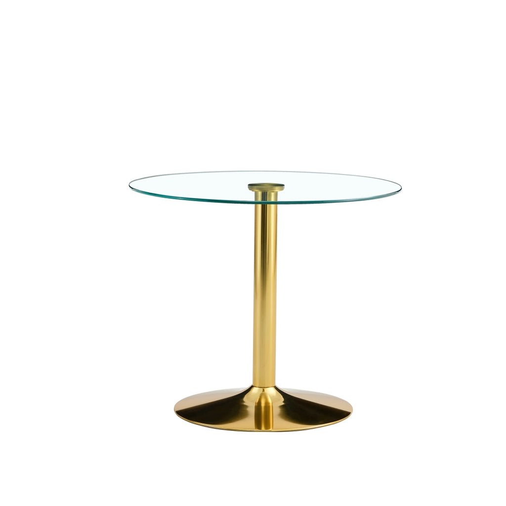 Tavolo da Pranzo Rotondo in Vetro Temperato ¨C MINIMAL ¨C ?85x76 cm