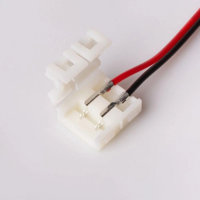 Connettore striscia LED mono 10mm doppio cavo IP63