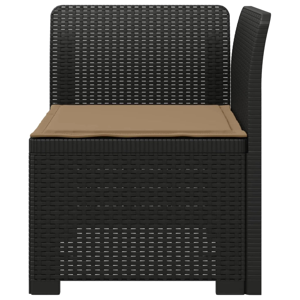 Divano da Giardino a 1 Posto con Cuscino Aspetto Rattan PP 8011818