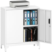 Armadio Metallo 2 Ante con Serratura ¨C Xylo ¨C Bianco 80x35x91cm