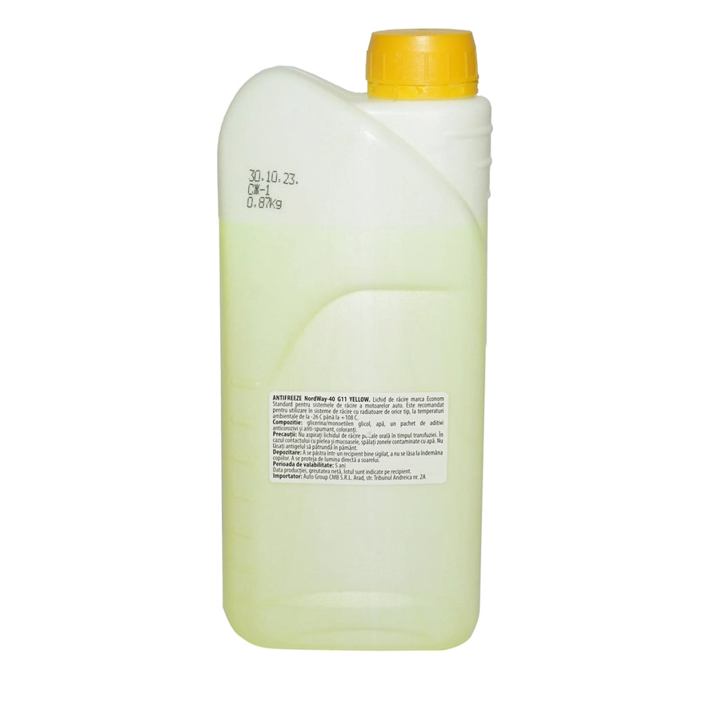 Antigelo G11 giallo concentrato -40 gradi 0,87 Kg NordWay