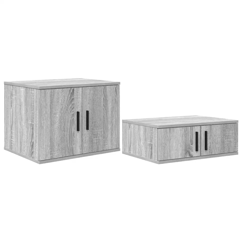 Armadio 2 pz Grigio Sonoma 118 x 41 x 40 cm Legno multistrato CFW8976454