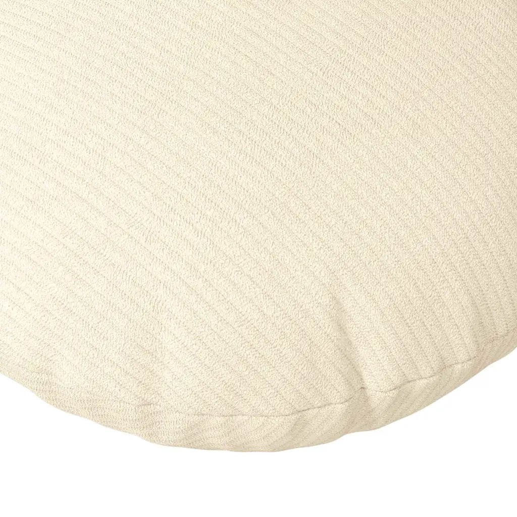 Cuscini per Seduta 2 pcs Crema Ø30 x 13 cm Tessuto in Cords 42014114