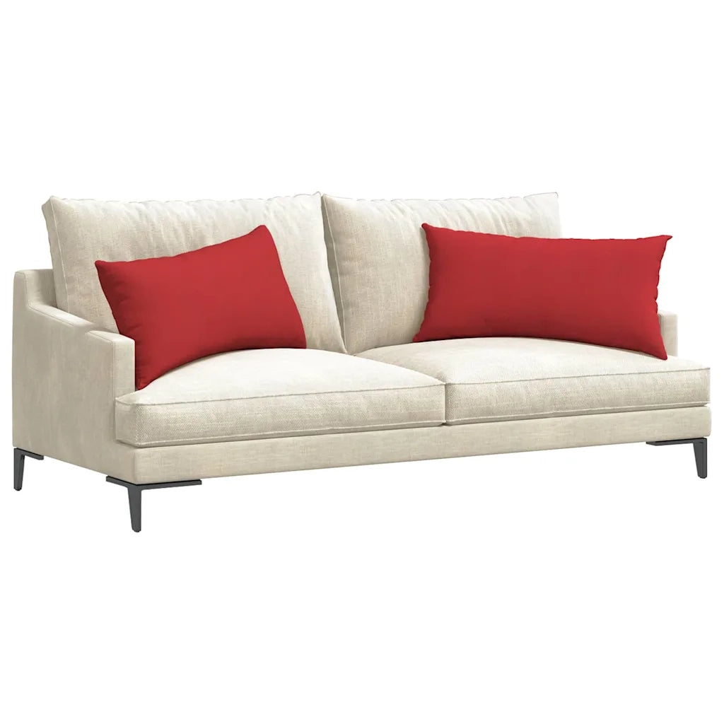 Cuscini da Divano 2 pcs Rosso 80 x 40 cm Tessuto 42013708