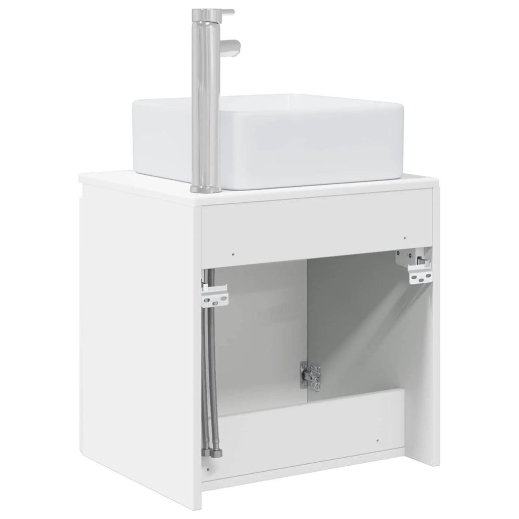 Mobile Lavabo da Parete Bianco 49,5 x 41 x 63 cm 890402