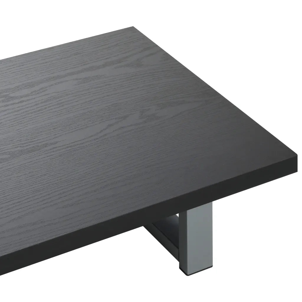 Set Mobili da Bagno 2 pz Ceramica Nero 279336