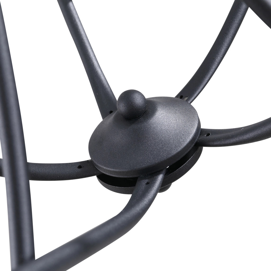 Lampadario Soffitto Rustico ¨C Minimal ¨C Nero 58x45 cm