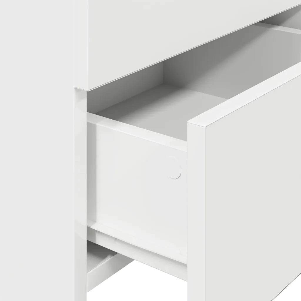 Comodino con 2 Cassetti Bianco 40x36,5x62 cm 858632