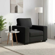 Poltrona Nera 100x77x82 cm in Tessuto 4105148
