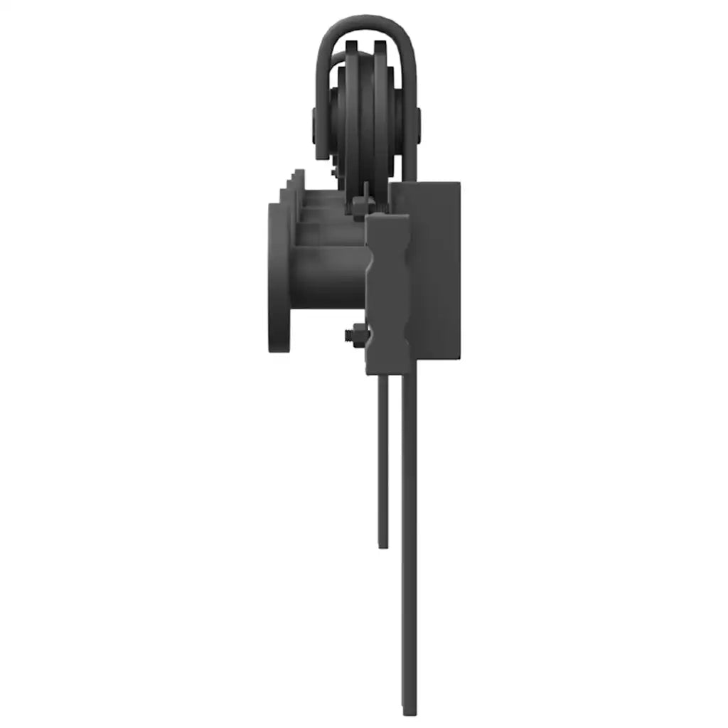 Kit di Binari per Porte Scorrevoli 183 cm Acciaio Nero CFW4996773