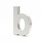 Targa numero civico "b" acciaio sottile 20 cm Arial 3D hardware di montaggio 16_0001435