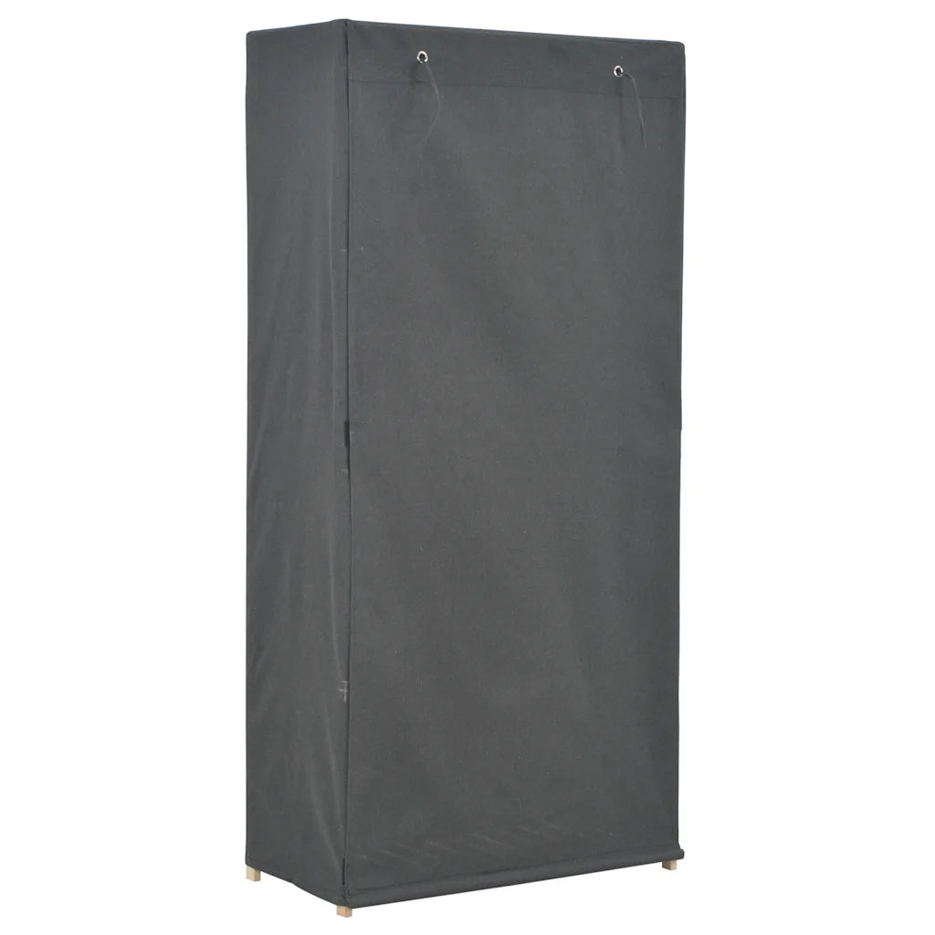 Armadio Grigio 79x40x170 cm in Tessuto 248193