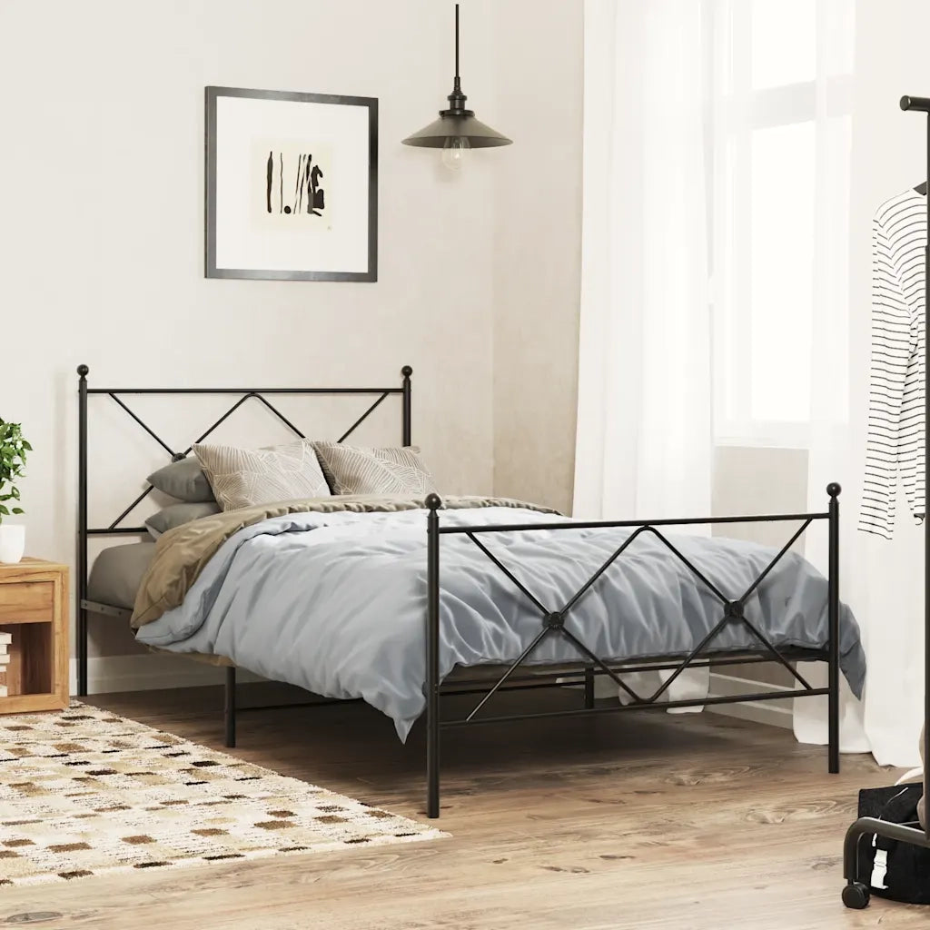 Testiera di Ricambio in Metallo Nero 100 cm 376531