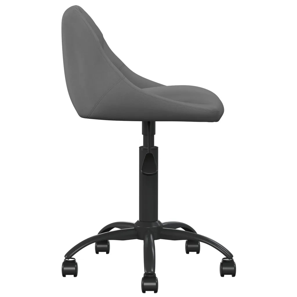Sedia da Ufficio Grigio Scuro in Velluto 3088847