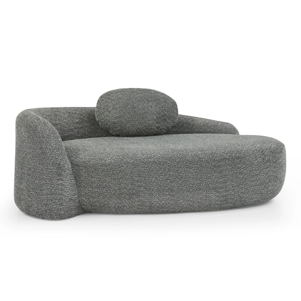Divano Sofa Morbido Teddy ¨C MINIMAL ¨C Grigio, Cuscini Imbottiti