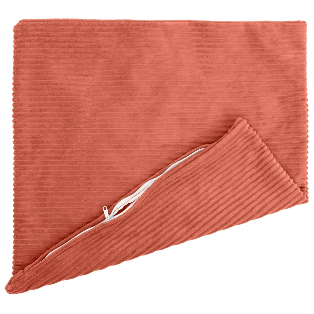 Federa 2 pcs HEERLEN Rosso Arancio 80 x 80 cm corduroy 913589